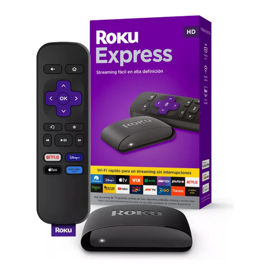 Roku 4k Express 4k 3940 Estándar 4k Con 1gb De Memoria Ram Negro
